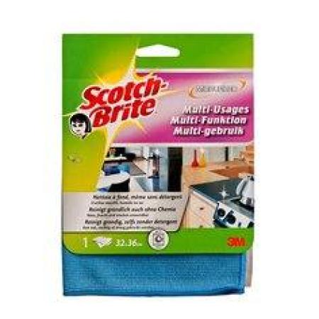Scotch-Brite™ Mikrofaser All-in-One-Tuch W810, farbl. assort. blau/gelb/rot, 1 Stück