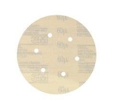 3M™ Hookit™ Microfinishing Filmscheibe 266L, 150 mm, 60 MIC, 6-fach gelocht