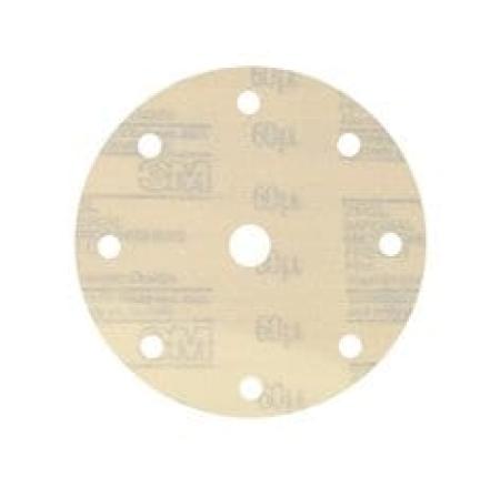 3M™ Hookit™ Microfinishing Filmscheibe 266L, 150 mm, 30 MIC, 9-fach gelocht