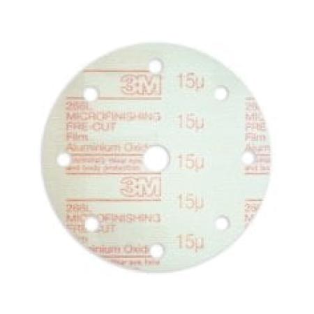 3M™ Hookit™ Microfinishing Filmscheibe 266L, 150 mm, 100 MIC, 9-fach gelocht