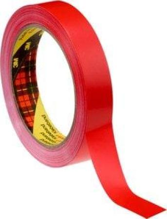 Scotch® PVC Verpackungsklebeband 6893, Rot, 12 mm x 66 m, 0.057 mm