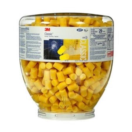 3M™ E-A-R™ Classic™ Gehörschutzstöpsel, ohne Kordel, Nachfüllbehälter, 500 Paar/Packung, PB-01-001
