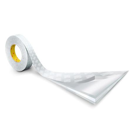 3M™ Doppelseitiges Klebeband mit Papiervlies-Träger 9448A, Weiß, 1200 mm x 50 m, 0.15 mm