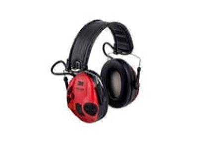 3M™ PELTOR™ SportTac Headset, 26 dB, Rote/Schwarze Kapseln, Faltbarer Kopfbügel, MT16H210F-478-RD
