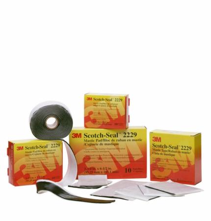 3M™ Scotch-Seal™ Mastikband 2229, selbstverschweißend, Schwarz, 95.3 mm x 3 m, 3.2 mm