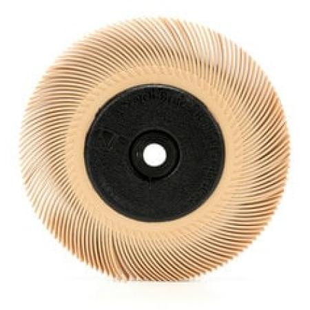 Scotch-Brite™ Radial Bristle Brush BB-ZB mit Kunststoff-Flansch, orange, 152,4 mm x 12,7 mm, 6 Micron, Typ C