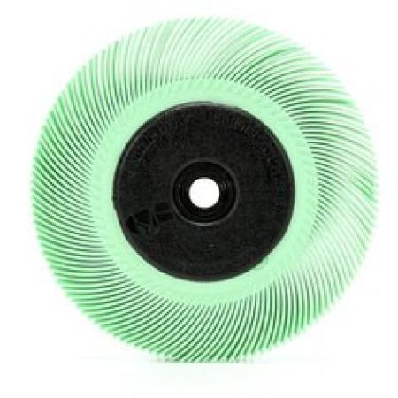 Scotch-Brite™ Radial Bristle Brush BB-ZB mit Kunststoff-Flansch, hellgrün, 152,4 mm x 22 mm x 25,4 mm, 1 Micron, Typ C