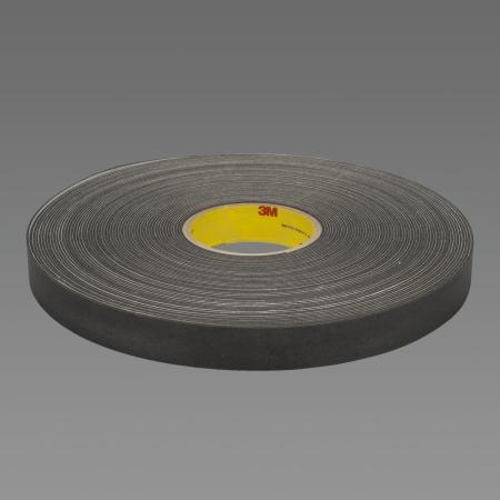 3M™ Einseitiges Vinyl-Schaumstoff-Klebeband 4508, Schwarz, 12 mm x 33 m, 3.2 mm