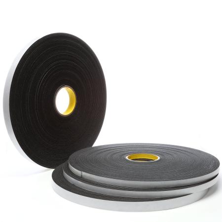 3M™ Einseitiges Vinyl-Schaumstoff-Klebeband 4508, Schwarz, 6 mm x 33 m, 3.2 mm