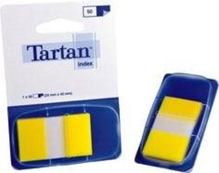 Tartan™ Index 6805-5EU,  25,4 x 43,2 mm, gelb, 4 x 35 Haftstreifen im Spender