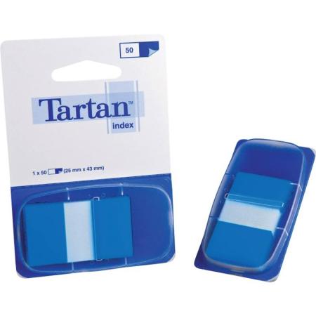 Tartan™ Index 6805-2EU, 25,4 x 43,2 mm, blau, 1 x 50 Haftstreifen im Spender
