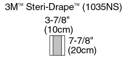 3M™ Steri Drape™ 1 Inzisionsfolie, 20 cm x 15 cm, 10 Stück