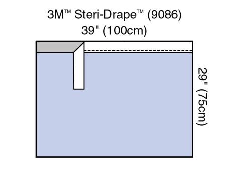 3M™ Abdecktuch mit Klebezone, 9086