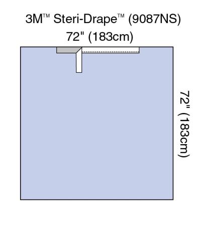 3M™ Steri-Drape™ Abdecktuch mit Klebezone, nicht steril, 9087NS
