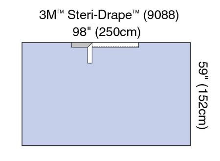 3M™ Abdecktuch mit Klebezone, 9088