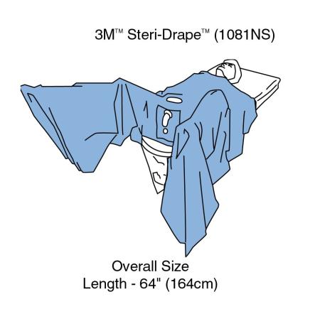 3M™ Steri-Drape™ TUR-Abdeckung, nicht steril, 1081NS