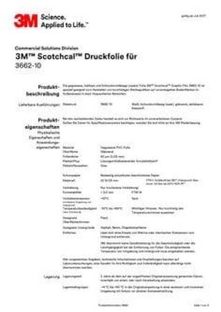 3M™ Scotchcal™ Druckfolie für Floor Graphics 3662-10, Weiß, 1220 mm x 50 m