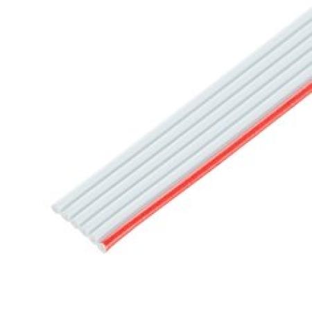 3M™ 3625/06, Flachbandkabel, 06-polig, 3625 Serie, Litzenleiter, 1,00 mm, Grau, 30 m/Rolle