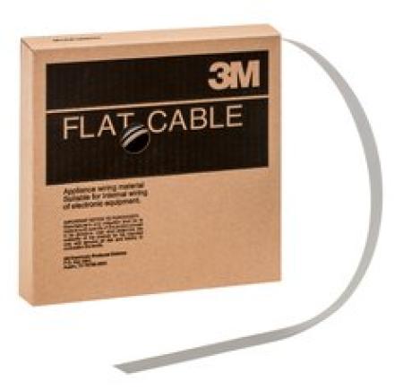 3M™ 3770/10, Flachbandkabel, 10-polig, 3770 Serie, Litzenleiter, 1,27 mm, Grau, 30,5 m/Rolle