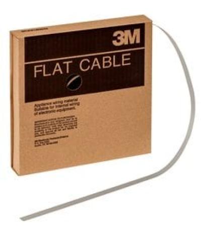 3M™ 3756/20, Flachbandkabel, 20-polig, 3756 Serie, Litzenleiter, 0,635 mm, Grau, 30,5 m/Rolle