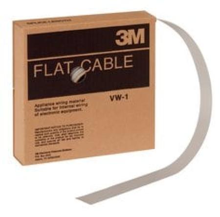 3M™ 3749/80, Flachbandkabel, 80-polig, 3749 Serie, Massivleiter, 0,635 mm, Grau, 30,5 m/Rolle