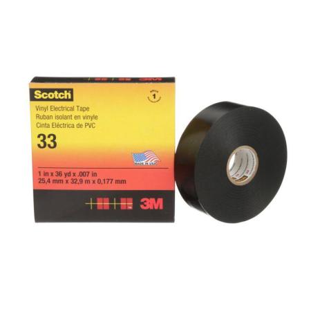 Scotch® 33 Vinyl Elektro-Isolierband, Schwarz, 38 mm x 33 m, 0.18 mm