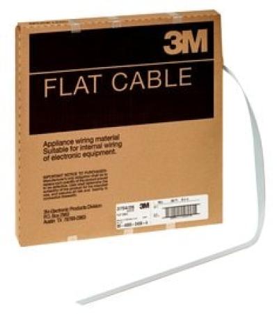 3M™ 3754/26, Flachbandkabel, 26-polig, 3754 Serie, Litzenleiter, 0,635 mm, Grau, 91,5 m/Rolle