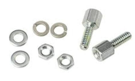 3M™ 3341-1L, Jack Socket Schraubensatz, D Sub u. D Ribbon Verb., 2 Jack Sockets, 4 Unterlegsch., 2 Federringe, 2 Muttern