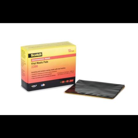 Scotch® 2200 Buthyl-Kautschuk-Platte, selbstverschweißend, Schwarz, 114 mm x 165 mm, 3.2 mm