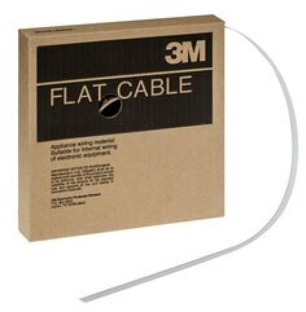 3M™ 3625/10, Flachbandkabel, 10-polig, 3625 Serie, Litzenleiter, 1,00 mm, Grau, 30 m/Rolle