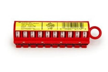 3M™ ScotchCode™ SDR-0/9 Kabelmarkierer Nachfüllrollen, Ziffer 0-9, 10er Box