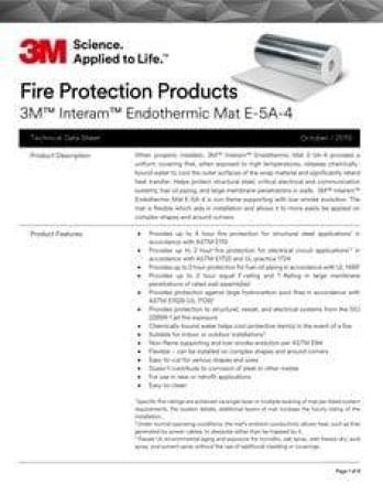 3M™ Interam™ Feuerschutz-Matte der Serie I-10, Silber, 1270 mm x 7.62 m