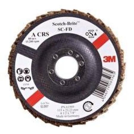Scotch-Brite™ Fächervliesscheibe SC-FD mit Fiberunterlage, blau, 125 mm x 22 mm, A VFN