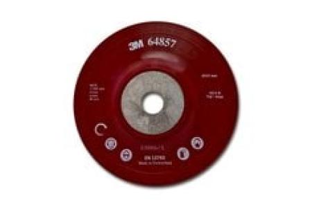 3M™ Hochleistungsstützteller flach, rot, 115 mm, M14, flexibel