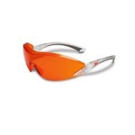 3M™ Schutzbrille Serie 2840, Antikratz-/Anti-Fog-Beschichtung, orange Scheibe, 20 pro Packung