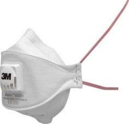 3M™ Aura™ Partikelmaske, FFP3, mit Ventil, 9332+SP