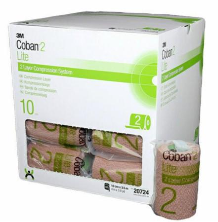 3M™ Coban™ 2 Lite Kompressionslage, 20724, 10 cm x 3,5 m, 32 / Packung