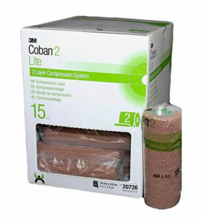 3M™ Coban™ 2 Lite Kompressionslage, 20726, 15 cm x 3,5 m, 15 / Packung