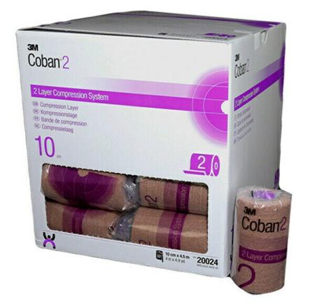 3M™ Coban™ 2 Kompressionslage, 20024, 10 cm x 4,5 m, 32 / Packung