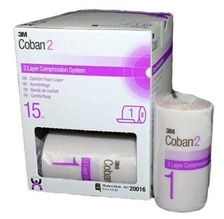 3M™ Coban™ 2 Schaumstoff-Komfortlage, 20016, 15 cm x 3,5 m, 10 / Packung