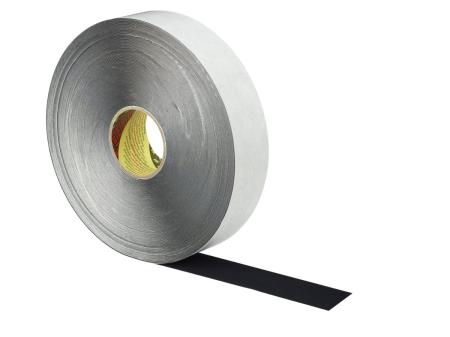 3M™ Polyesterbeflocktes PU Klebeband 8581, Schwarz, 9 mm x 20 m