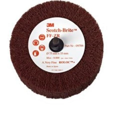 Scotch-Brite™ Roloc™ Lamellenbürste FF-ZR, rot, 75 mm x 35 mm, A CRS