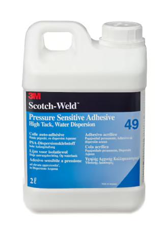 3M™ Dispersionsklebstoff auf Acrylatbasis 49, Transparent, 2 L