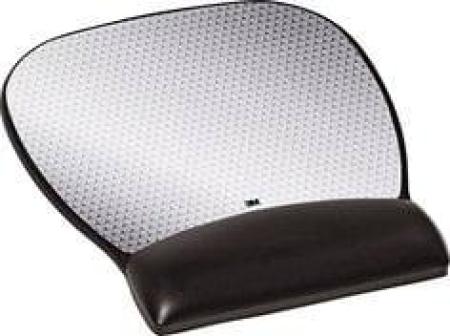 3M™ Handgelenkauflage MW310LE, 22,1 x 23,4 x 2,0 cm, schwarz, Silber, 1 Stück