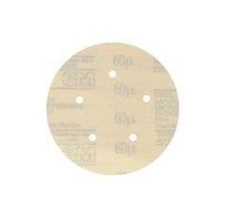 3M™ Hookit™ Microfinishing Filmscheibe 266L, 125 mm, 60 MIC, 5-fach gelocht