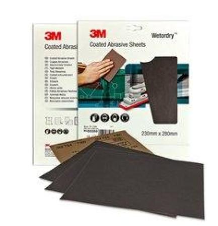 3M™ Wetordry™ Papierschleifbogen 734, 230 mm x 280 mm, P360 (IPS)
