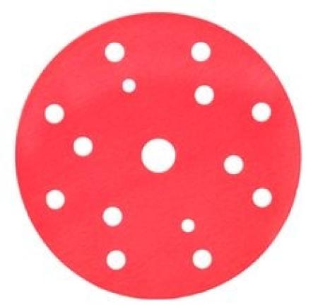 3M™ Hookit™ Rot Schleifscheibe 316U, 150 mm, 15-fach gelocht, P220, 51192