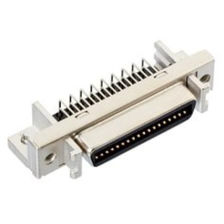 3M™ N10240-52B2 PC, Buchsenstecker MDR, 90° abgewinkelt, 40-polig, 102 Serie, 1,27 mm, 0,76 µm Au