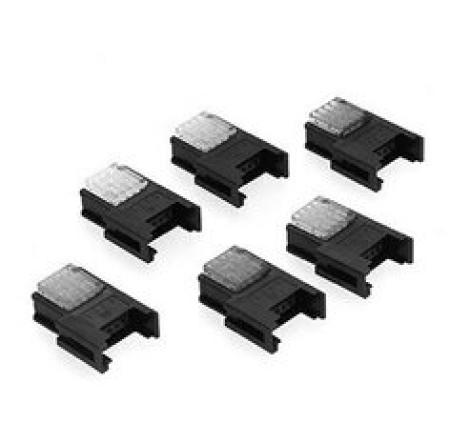 3M™ 37304-A165-00E-MB, Mini Clamp II, Buchsenstecker für die Kabelmontage, 04-polig, 20-24 AWG, 0,20 µm Au, Blau