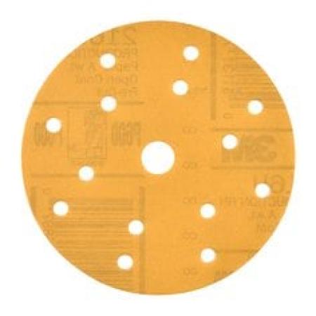 3M™ Hookit™ Soft Schleifscheibe 216U, 150 mm, 15-fach gelocht, P600, 51091